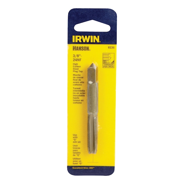 Irwin Irwin Hanson High Carbon Steel SAE Fraction Tap 3/8 in. 1 pc 8136 - main